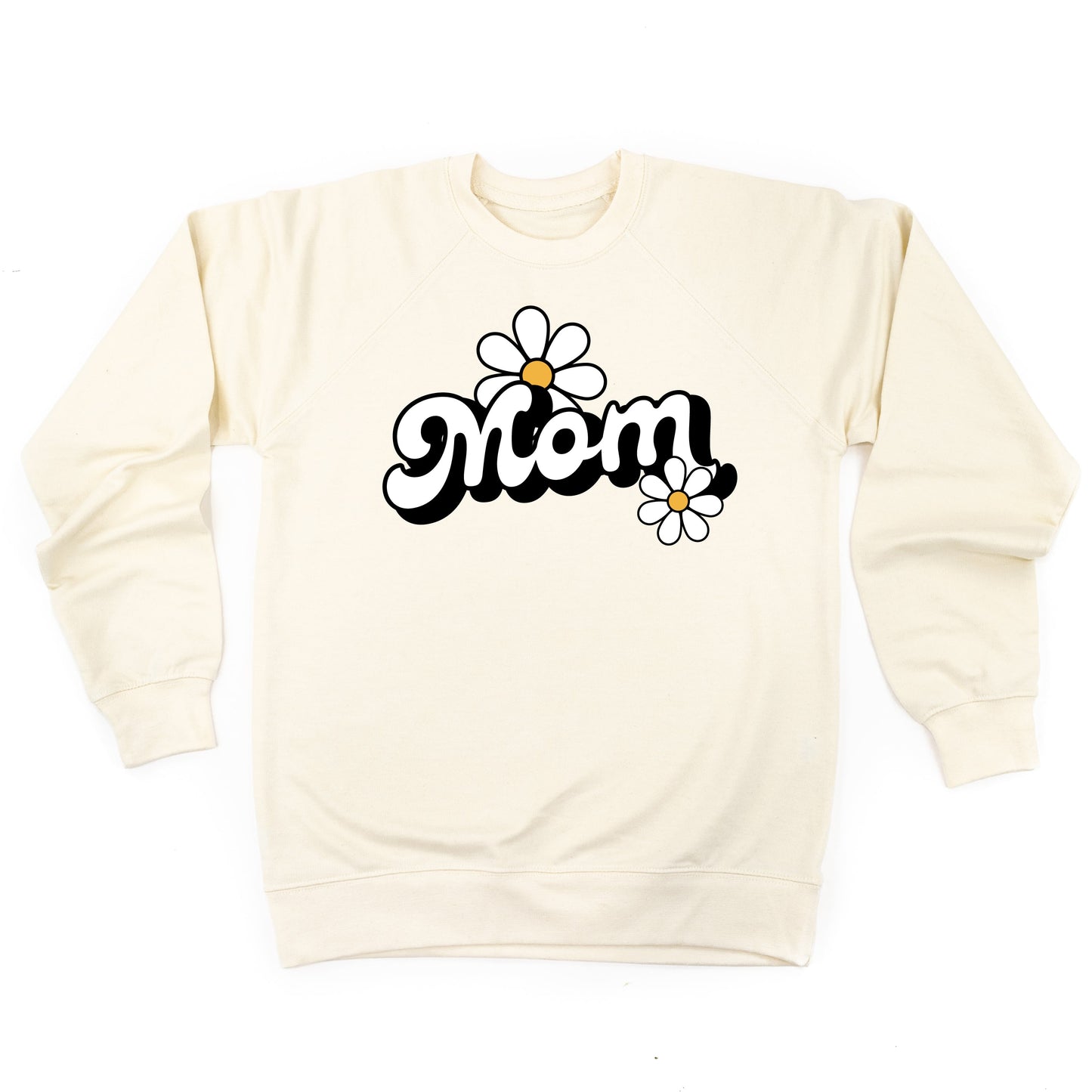 DAISY - MOM - w/ Full Daisy on Back - Lightweight Pullover Sweater