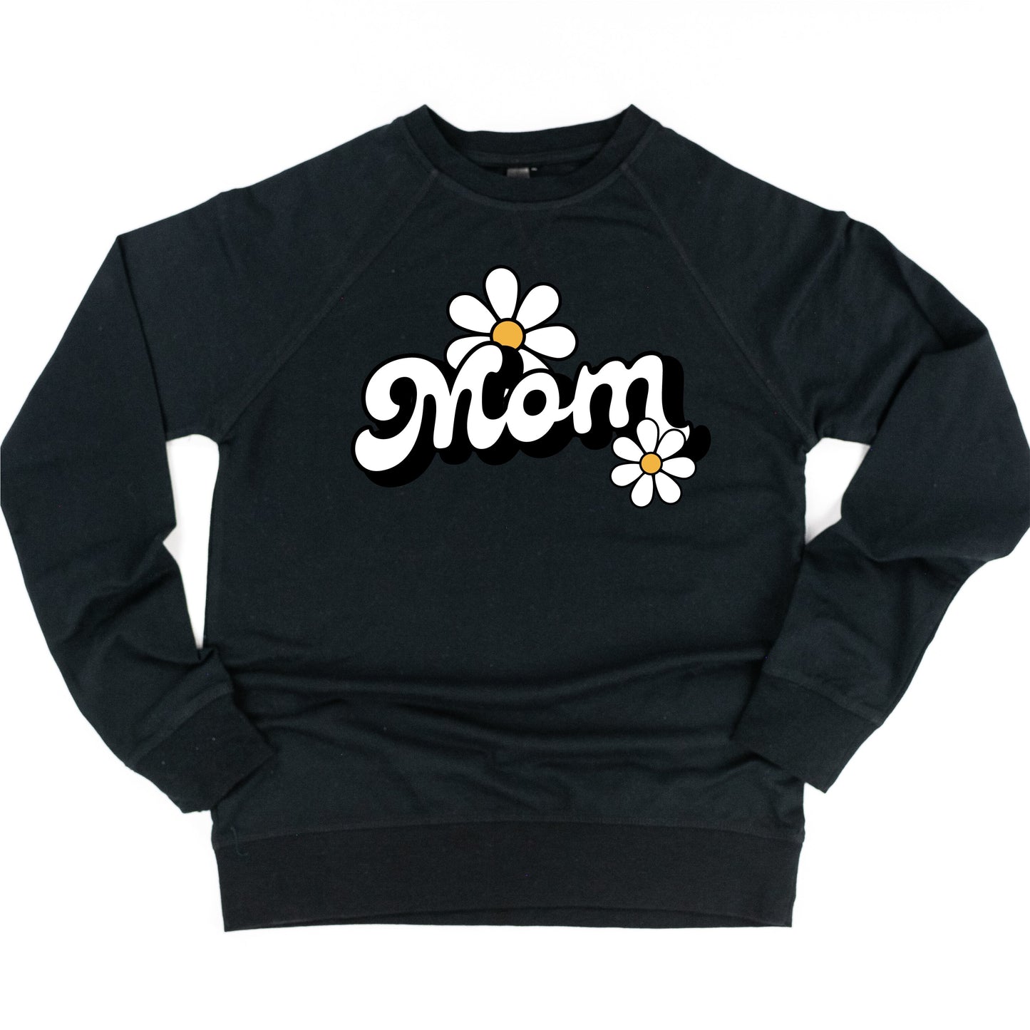 DAISY - MOM - w/ Full Daisy on Back - Lightweight Pullover Sweater