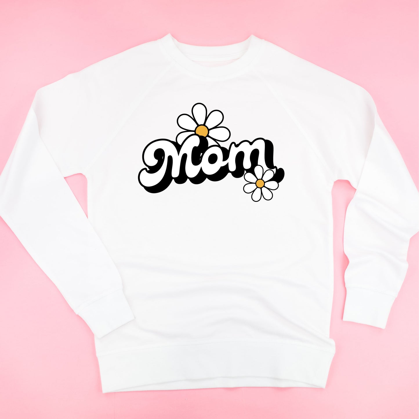 DAISY - MOM - w/ Full Daisy on Back - Lightweight Pullover Sweater