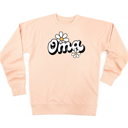 DAISY - OMA - w/ Full Daisy on Back - Lightweight Pullover Sweater