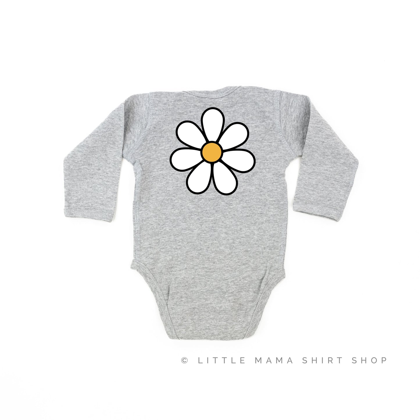 DAISY - BABE - w/ Full Daisy on Back - Long Sleeve Child Shirt