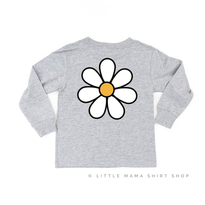 DAISY - MAMA'S GIRL - w/ Full Daisy on Back - Long Sleeve Child Shirt