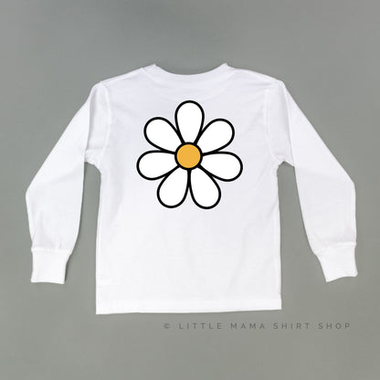 DAISY - MAMA'S GIRL - w/ Full Daisy on Back - Long Sleeve Child Shirt