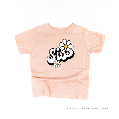 DAISY - SIS - w/ Full Daisy on Back - Short Sleeve Child Shirt