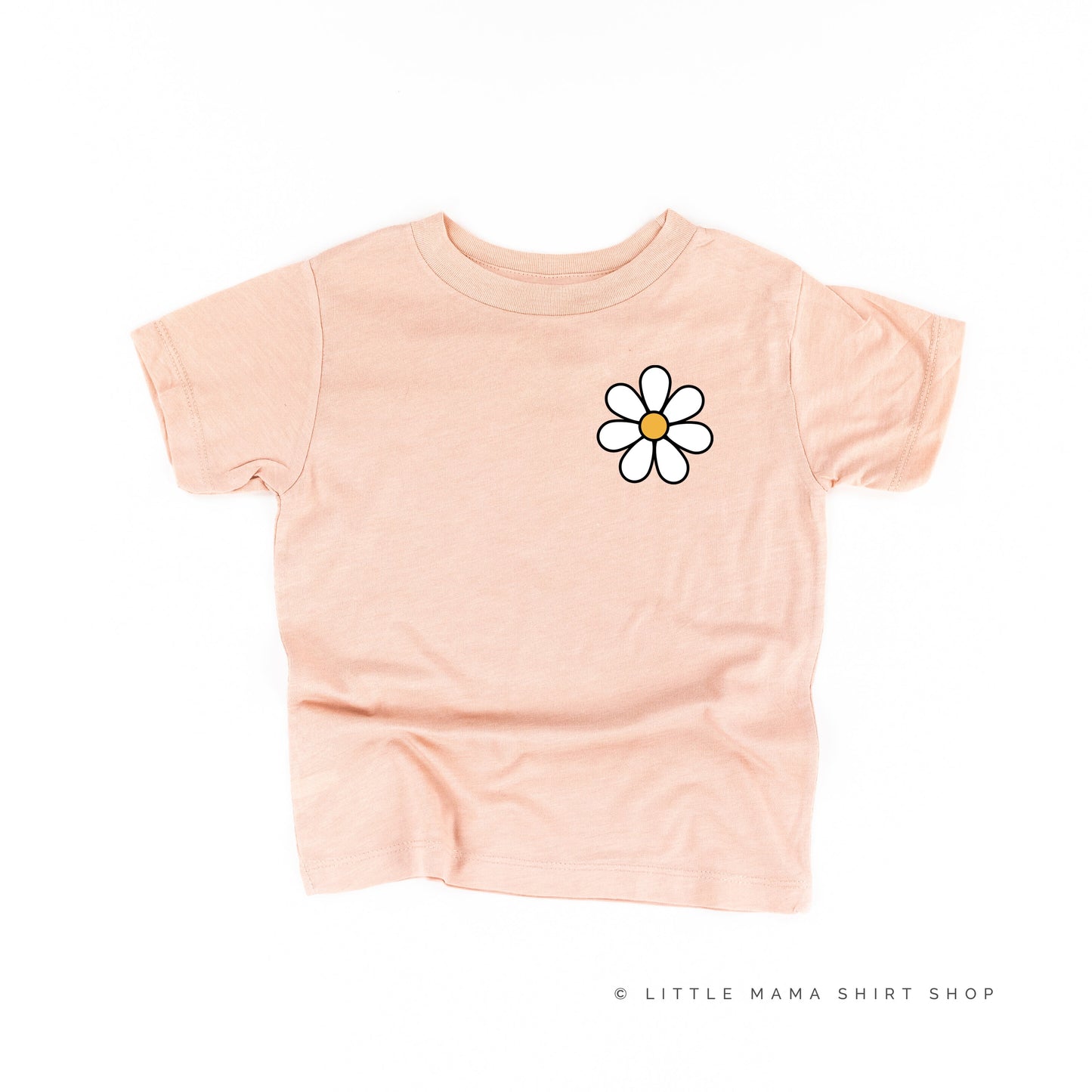 Pocket Daisy on Front w/ Have a Great Daysy on Back - Short Sleeve Child Shirt