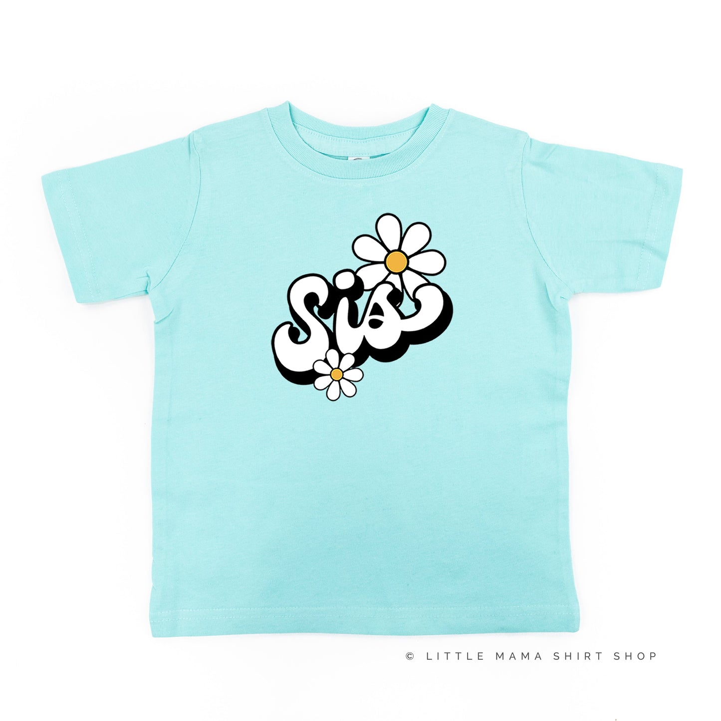 DAISY - SIS - w/ Full Daisy on Back - Short Sleeve Child Shirt