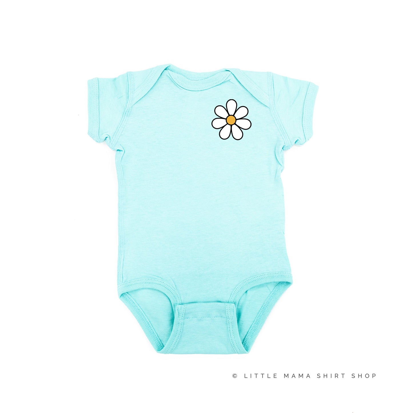 Pocket Daisy on Front w/ Have a Great Daysy on Back - Short Sleeve Child Shirt