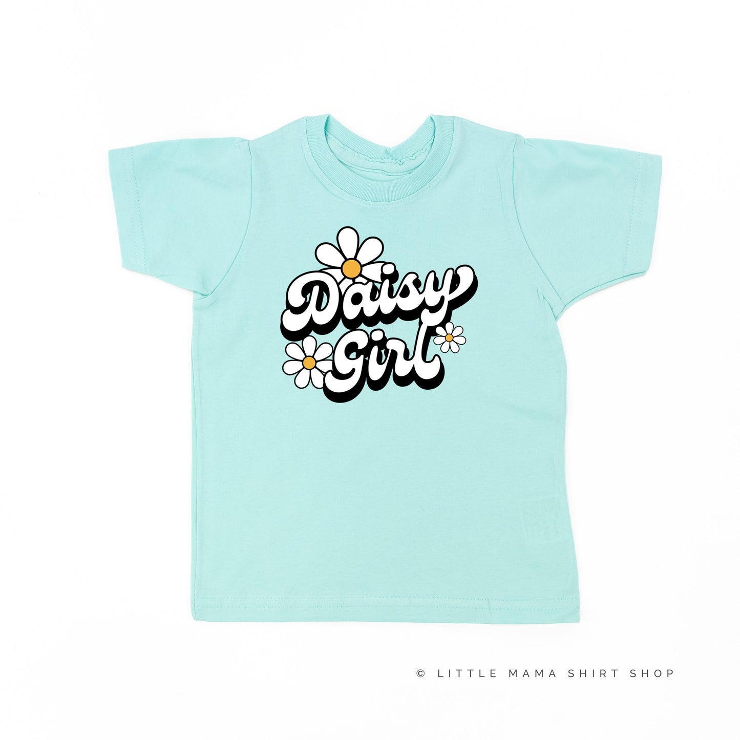 DAISY GIRL - w/ Full Daisy on Back - Short Sleeve Child Shirt