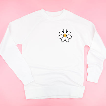 Pocket Daisy on Front w/ Have a Great Daysy on Back - Lightweight Pullover Sweater