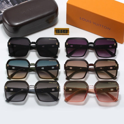 Large Frame Retro Sunglasses