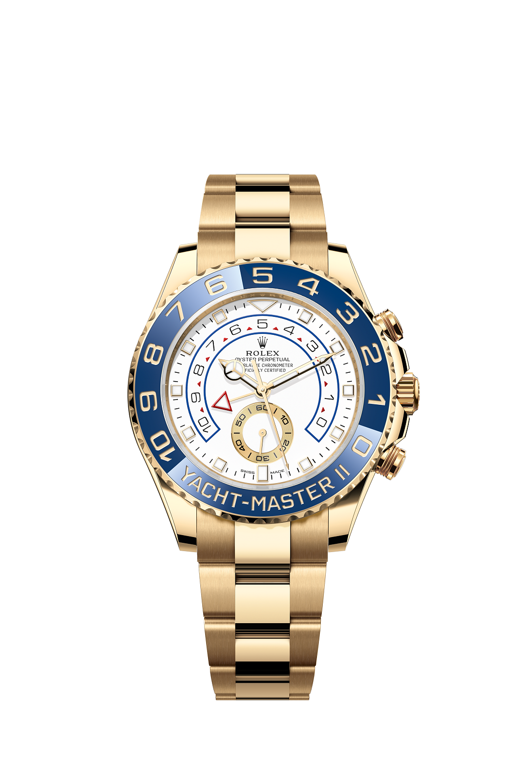 White - Yellow Gold Steel 904L - Blue - 44mm