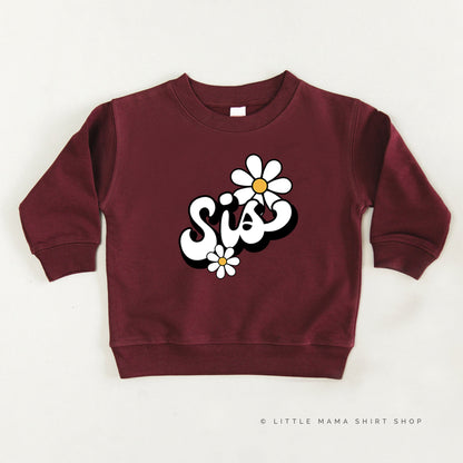 DAISY - SIS - w/ Full Daisy on Back - Child Sweater