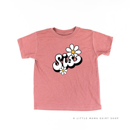 DAISY - SIS - w/ Full Daisy on Back - Short Sleeve Child Shirt