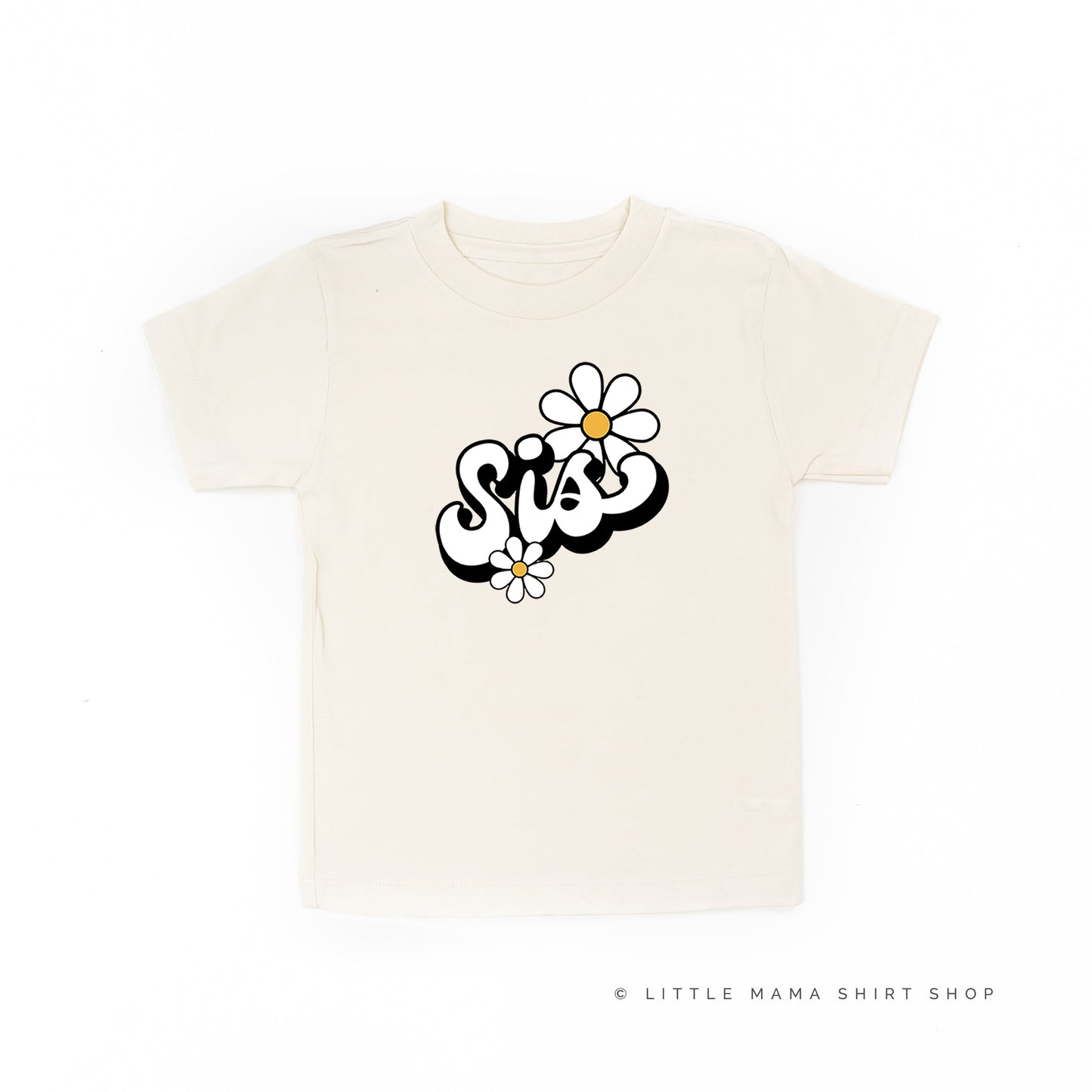 DAISY - SIS - w/ Full Daisy on Back - Short Sleeve Child Shirt