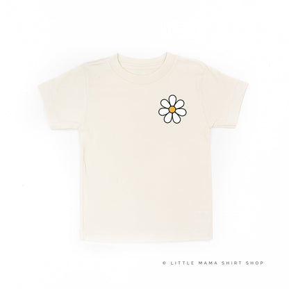 Pocket Daisy on Front w/ Have a Great Daysy on Back - Short Sleeve Child Shirt