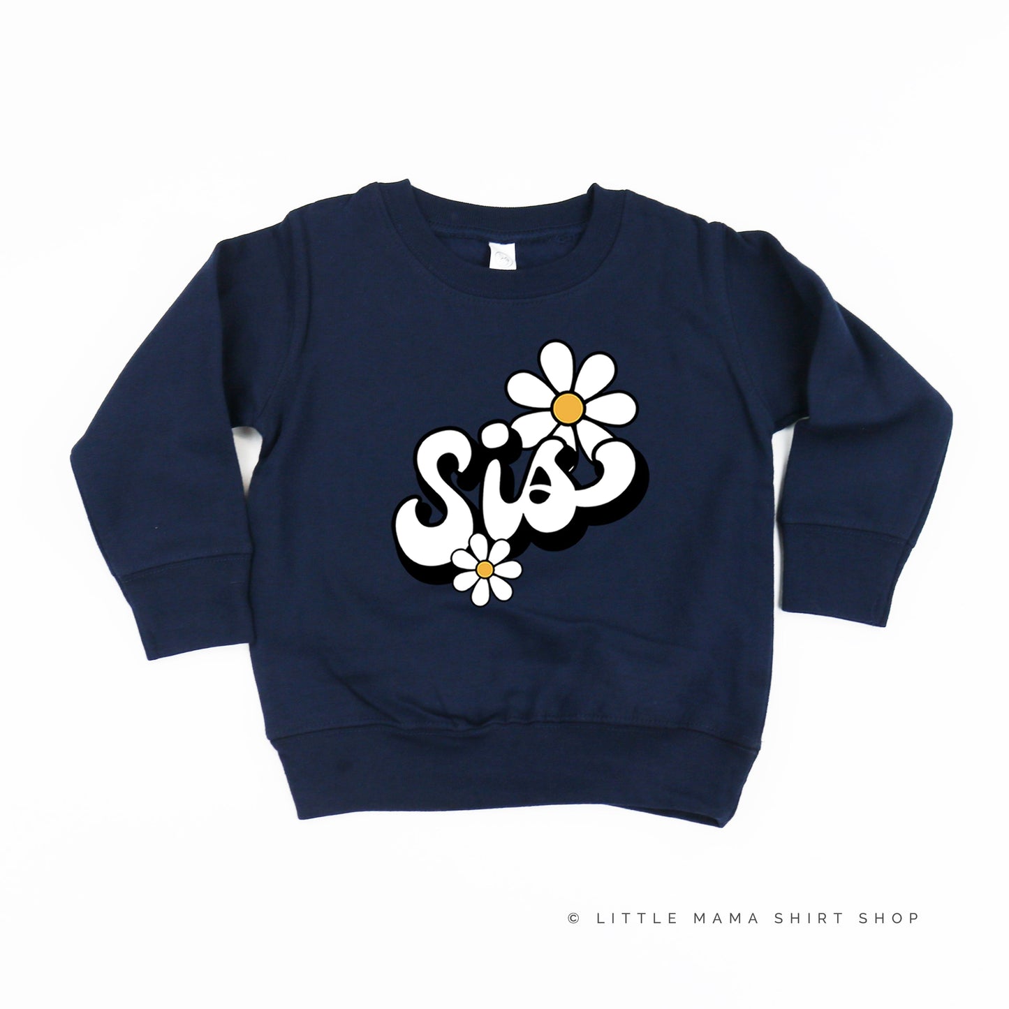 DAISY - SIS - w/ Full Daisy on Back - Child Sweater