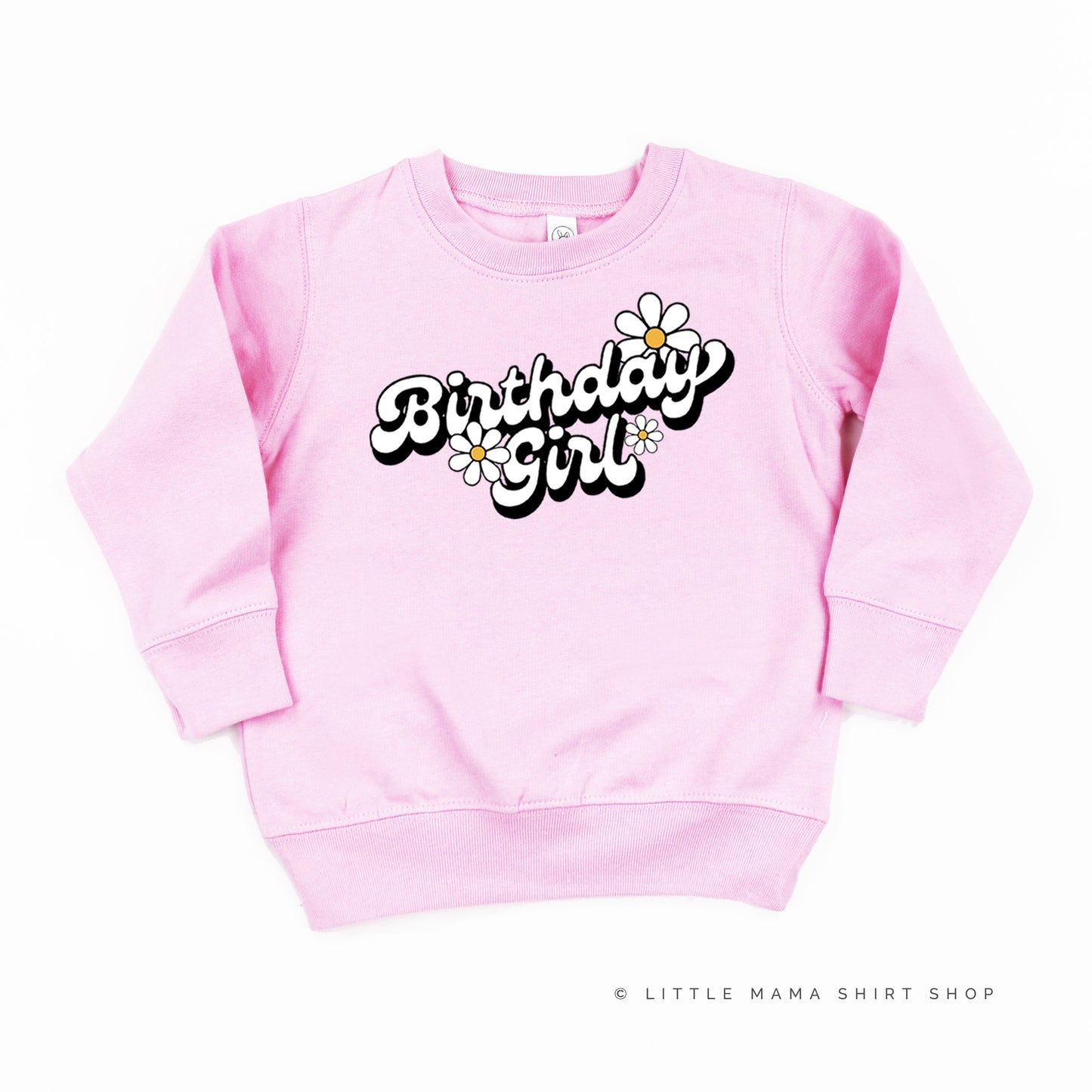 DAISY - BIRTHDAY GIRL - w/ Full Daisy on Back - Child Sweater