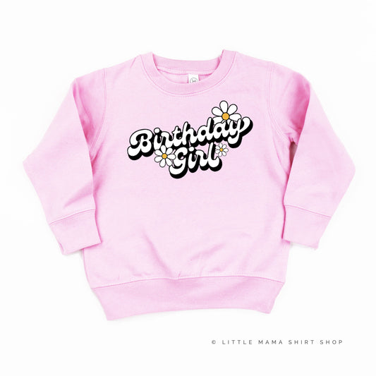 DAISY - BIRTHDAY GIRL - w/ Full Daisy on Back - Child Sweater