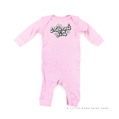 DAISY - MAMA'S GIRL - w/ Full Daisy on Back - One Piece Baby Sleeper