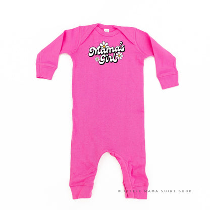 DAISY - MAMA'S GIRL - w/ Full Daisy on Back - One Piece Baby Sleeper