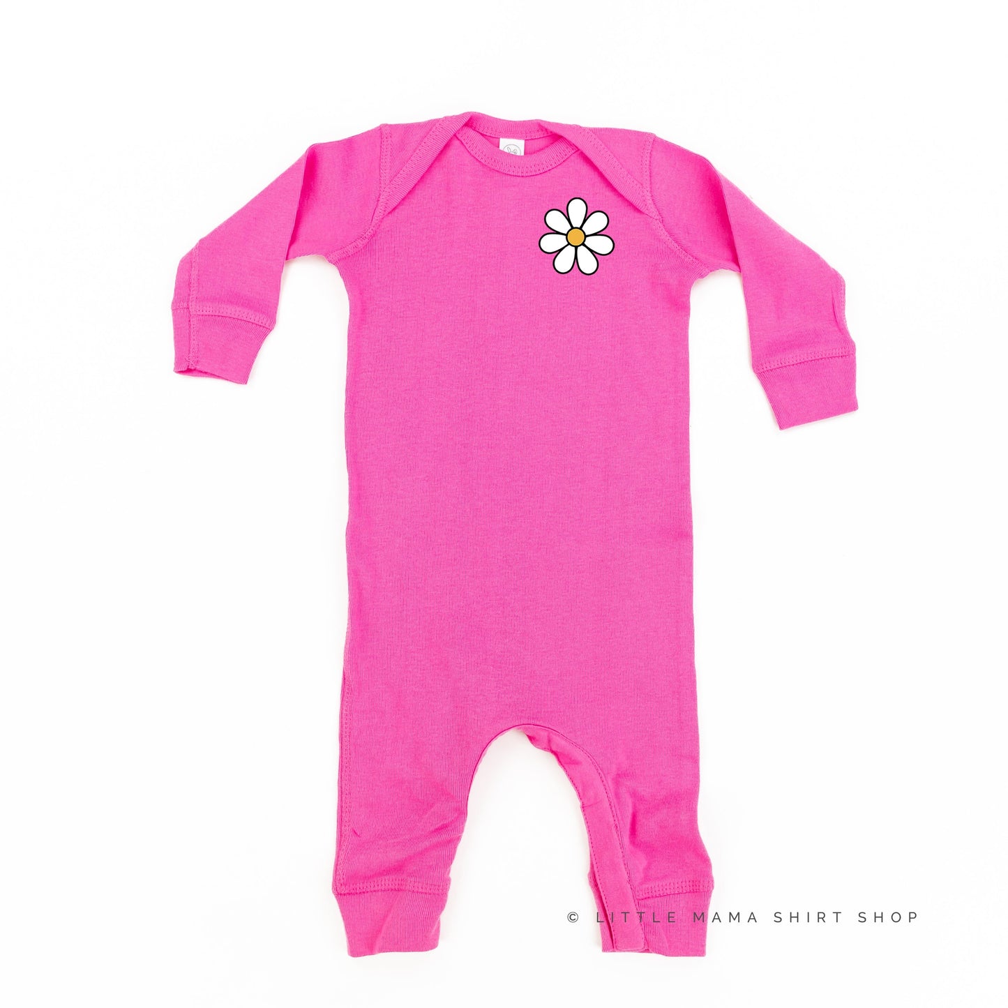 Pocket Daisy on Front w/ Have a Great Daysy on Back - One Piece Baby Sleeper