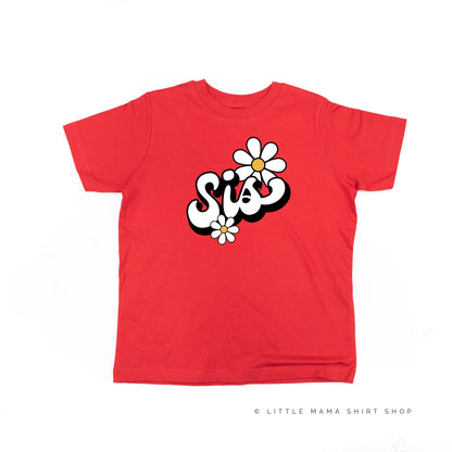 DAISY - SIS - w/ Full Daisy on Back - Short Sleeve Child Shirt