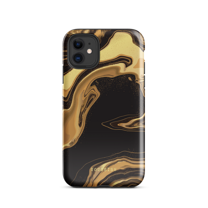 Dark Caramel Marble | Protective Phone Case