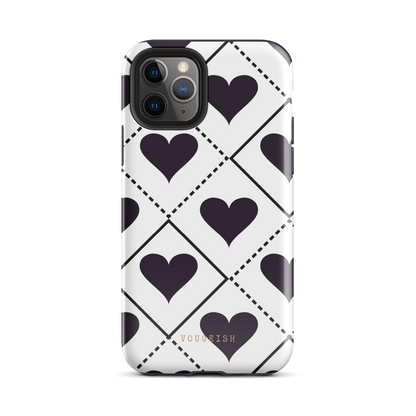 Black Heartbeat Protective Phone Case