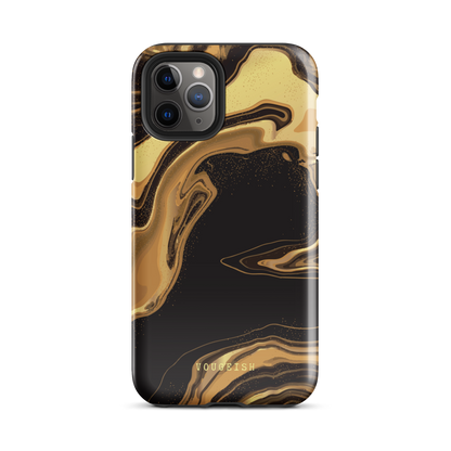 Dark Caramel Marble | Protective Phone Case