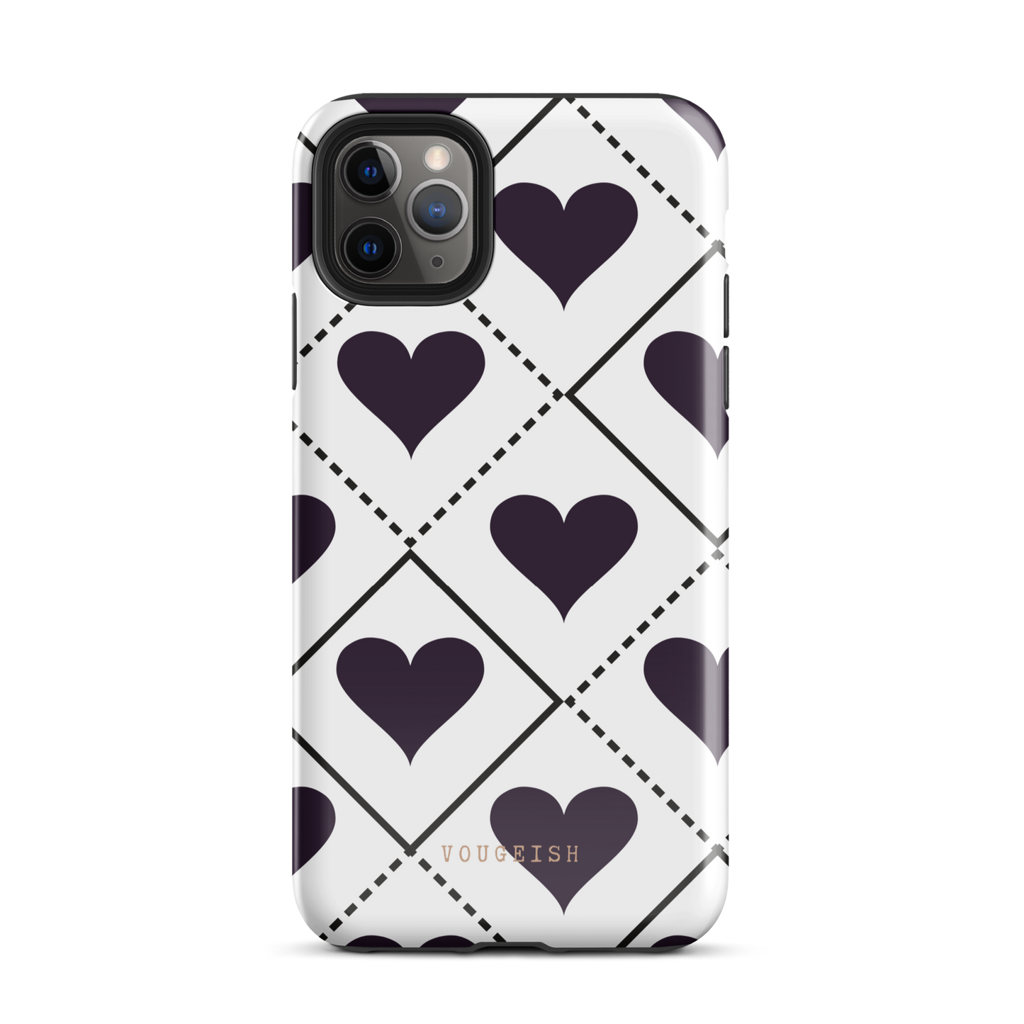 Black Heartbeat Protective Phone Case