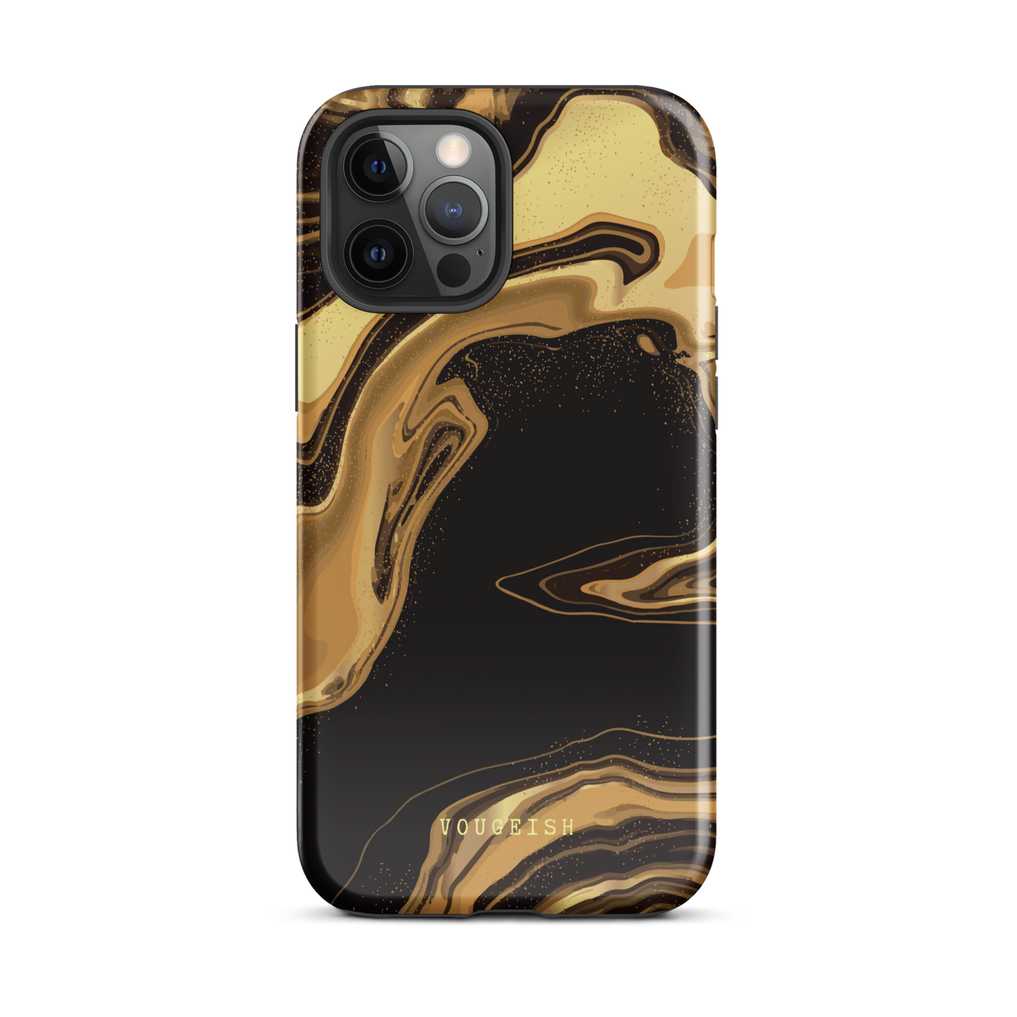 Dark Caramel Marble | Protective Phone Case