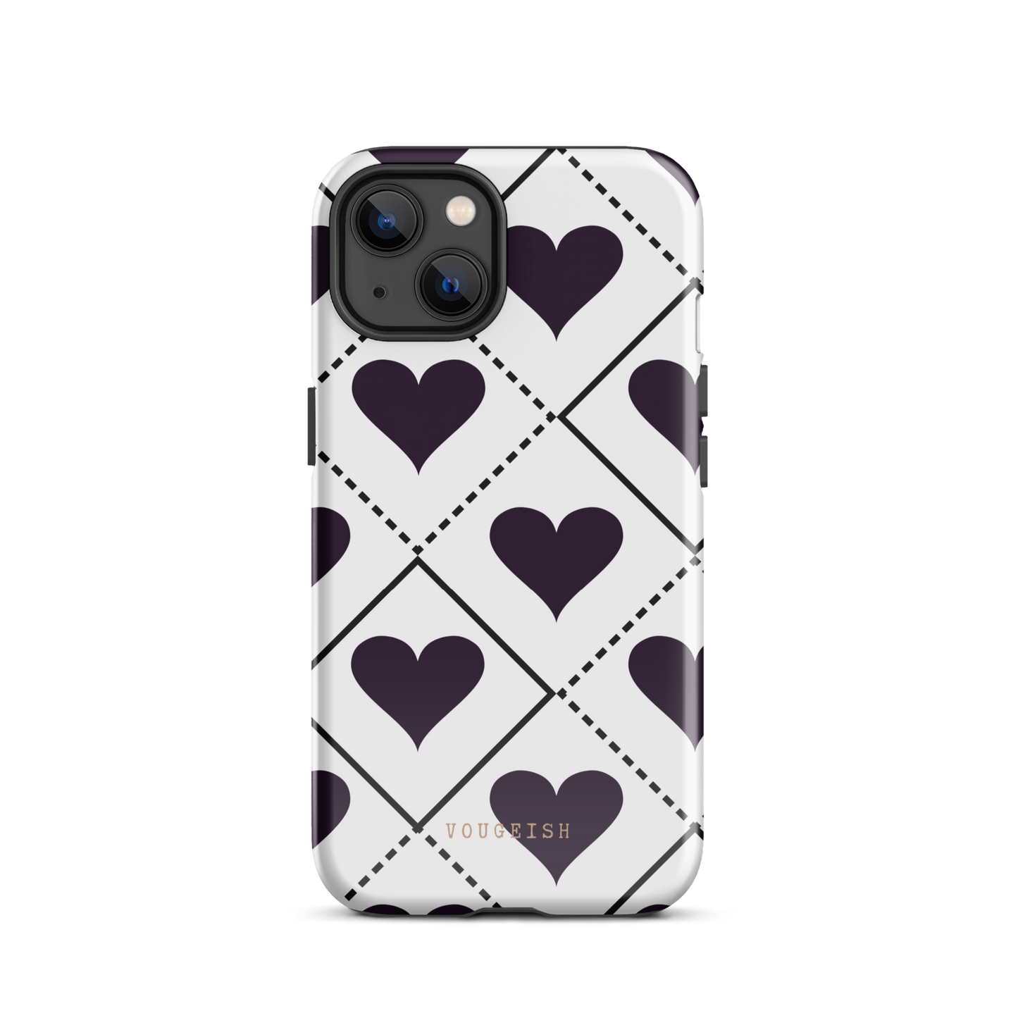 Black Heartbeat Protective Phone Case