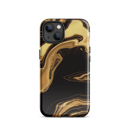 Dark Caramel Marble | Protective Phone Case