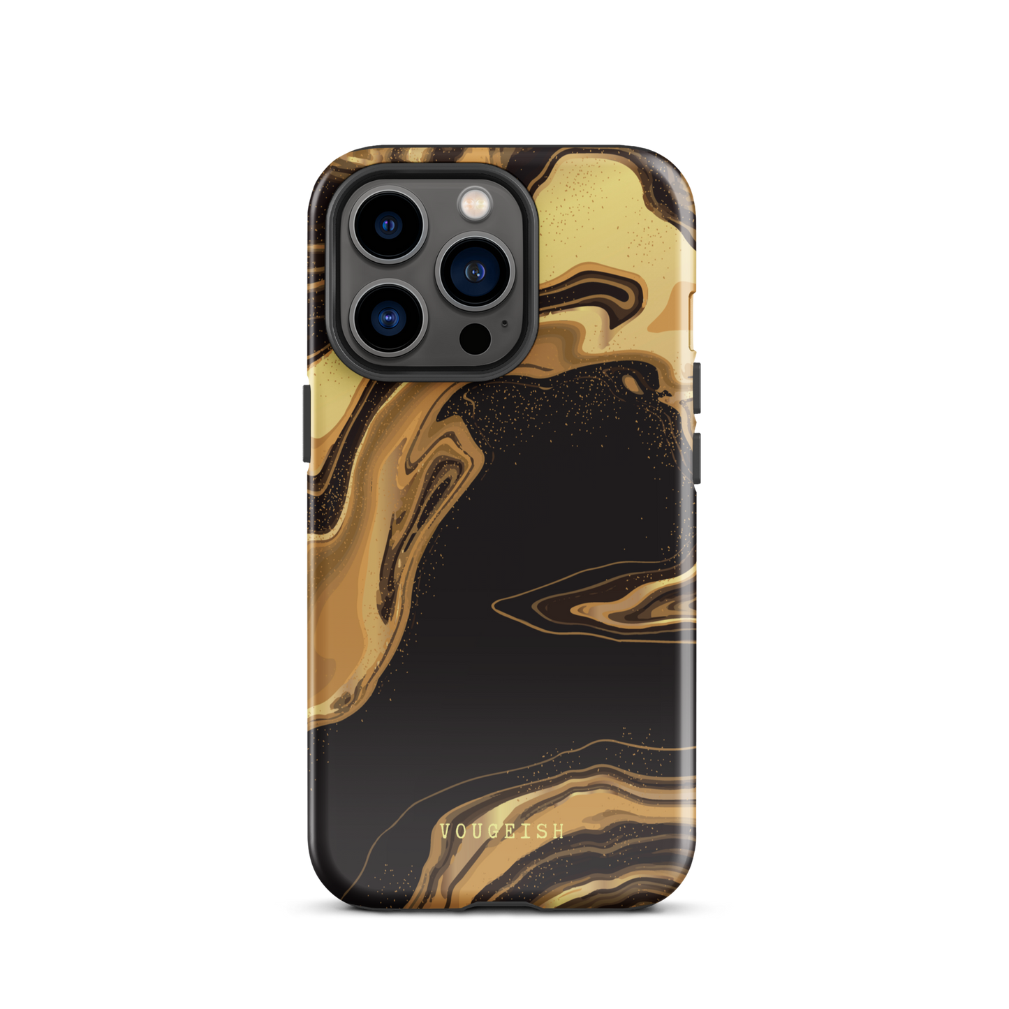 Dark Caramel Marble | Protective Phone Case