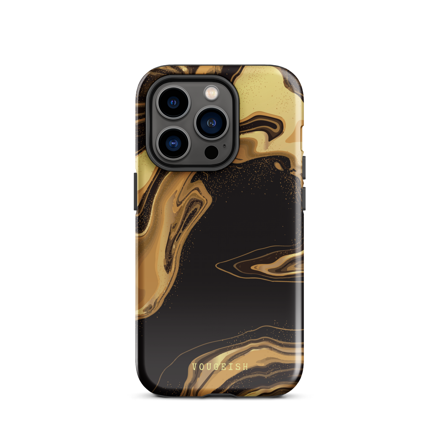 Dark Caramel Marble | Protective Phone Case