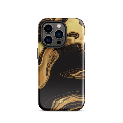 Dark Caramel Marble | Protective Phone Case