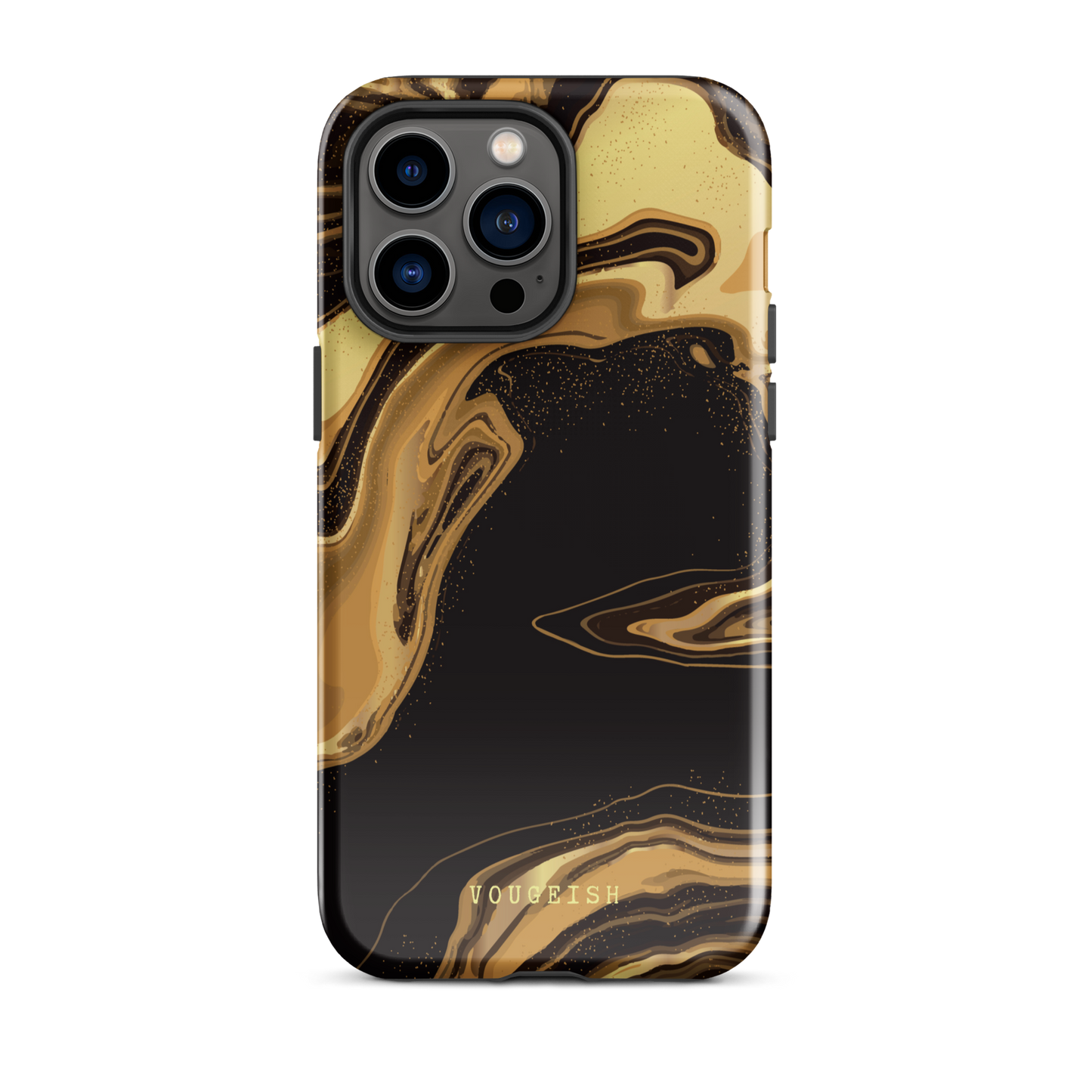 Dark Caramel Marble | Protective Phone Case