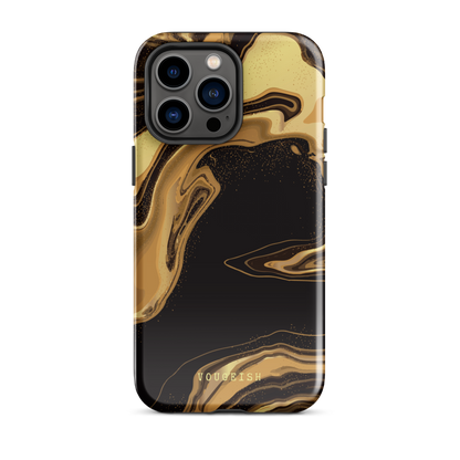 Dark Caramel Marble | Protective Phone Case