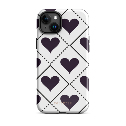 Black Heartbeat Protective Phone Case