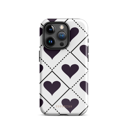 Black Heartbeat Protective Phone Case