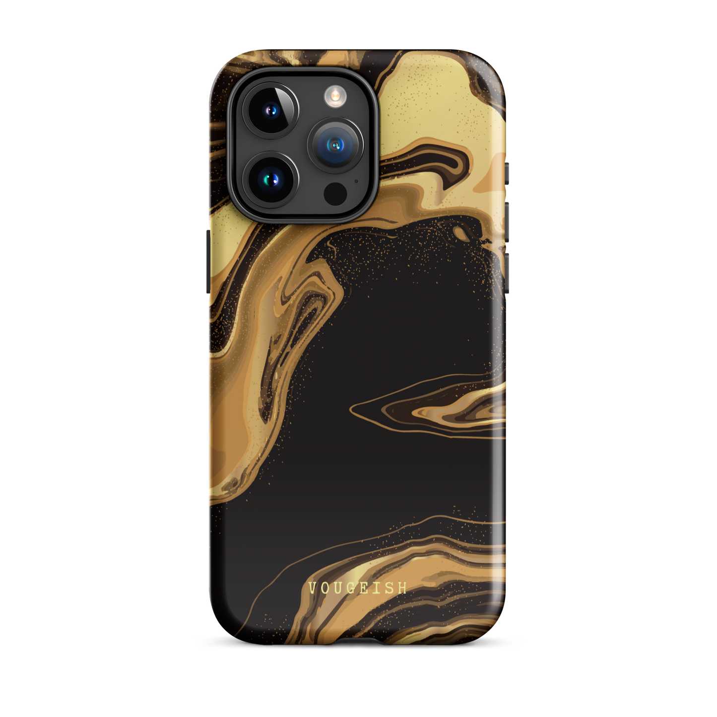 Dark Caramel Marble | Protective Phone Case