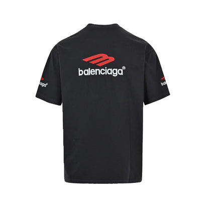 Embroidered logo washed short sleeve