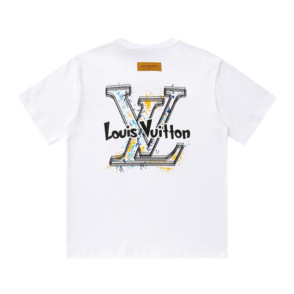 Yellow Graffiti Print T Shirt