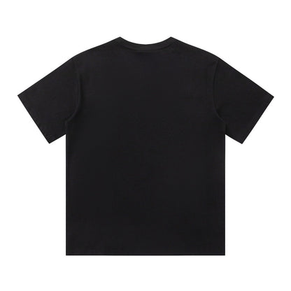 Letter Gradient Print T Shirt