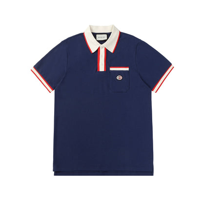 Striped Cuff Polo Shirt