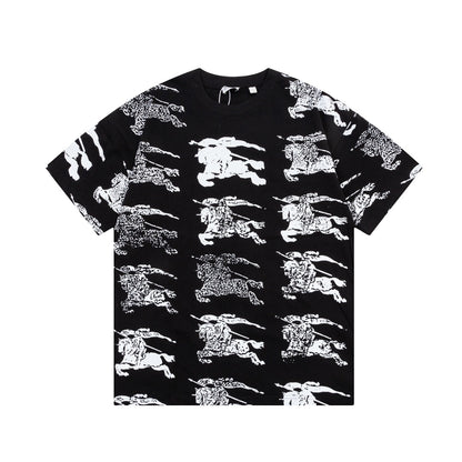 New summer full body war horse print T-shirt