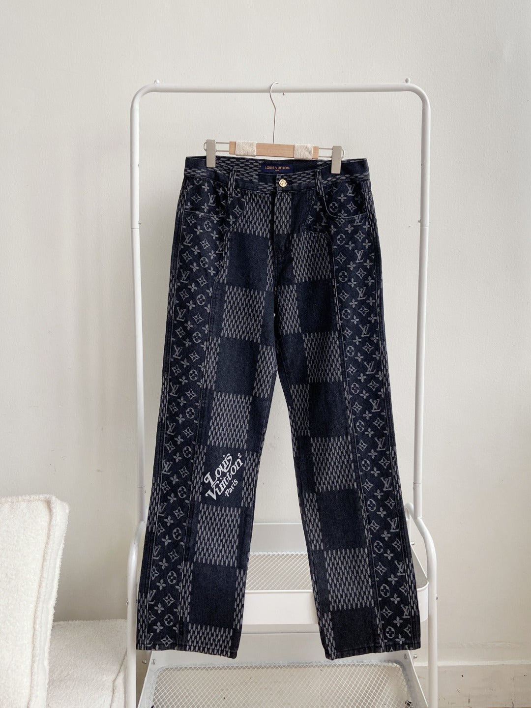 0717 Cargo functional denim pants