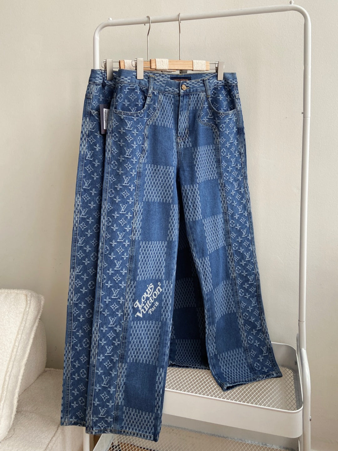 0717 Cargo functional denim pants