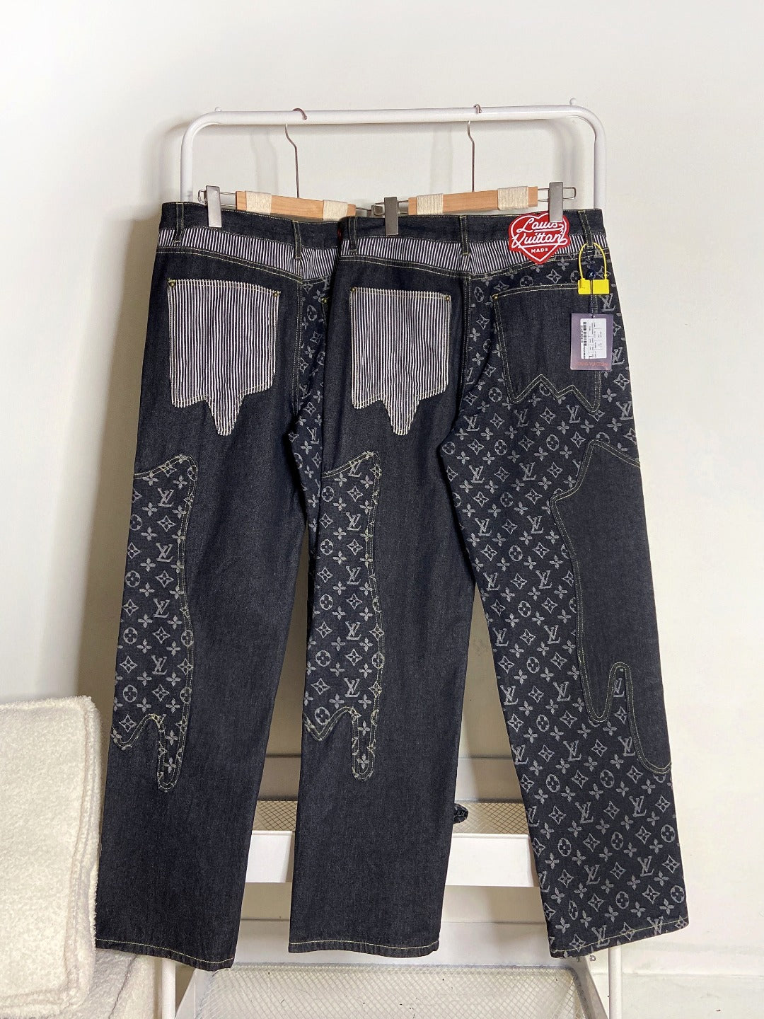 0717 Cargo functional denim pants