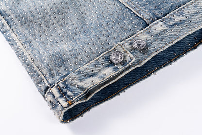 0717 New heavy craft whole pressed drill denim jacket